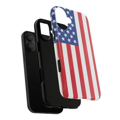American Flag Phone Case - Patriotic Cell Cover, Tough Cases, USA Pride, Independence Day Gift, Veteran's Day, Phone Protection - TRV