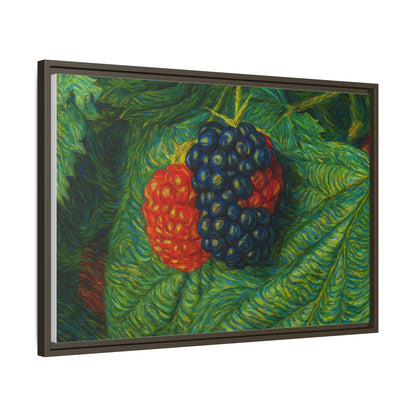 Van Gogh Style Blackberry Canvas Art, Framed Wall Decor, Botanical Print, Summer Home Decor, Gift for Garden Lovers - TRV