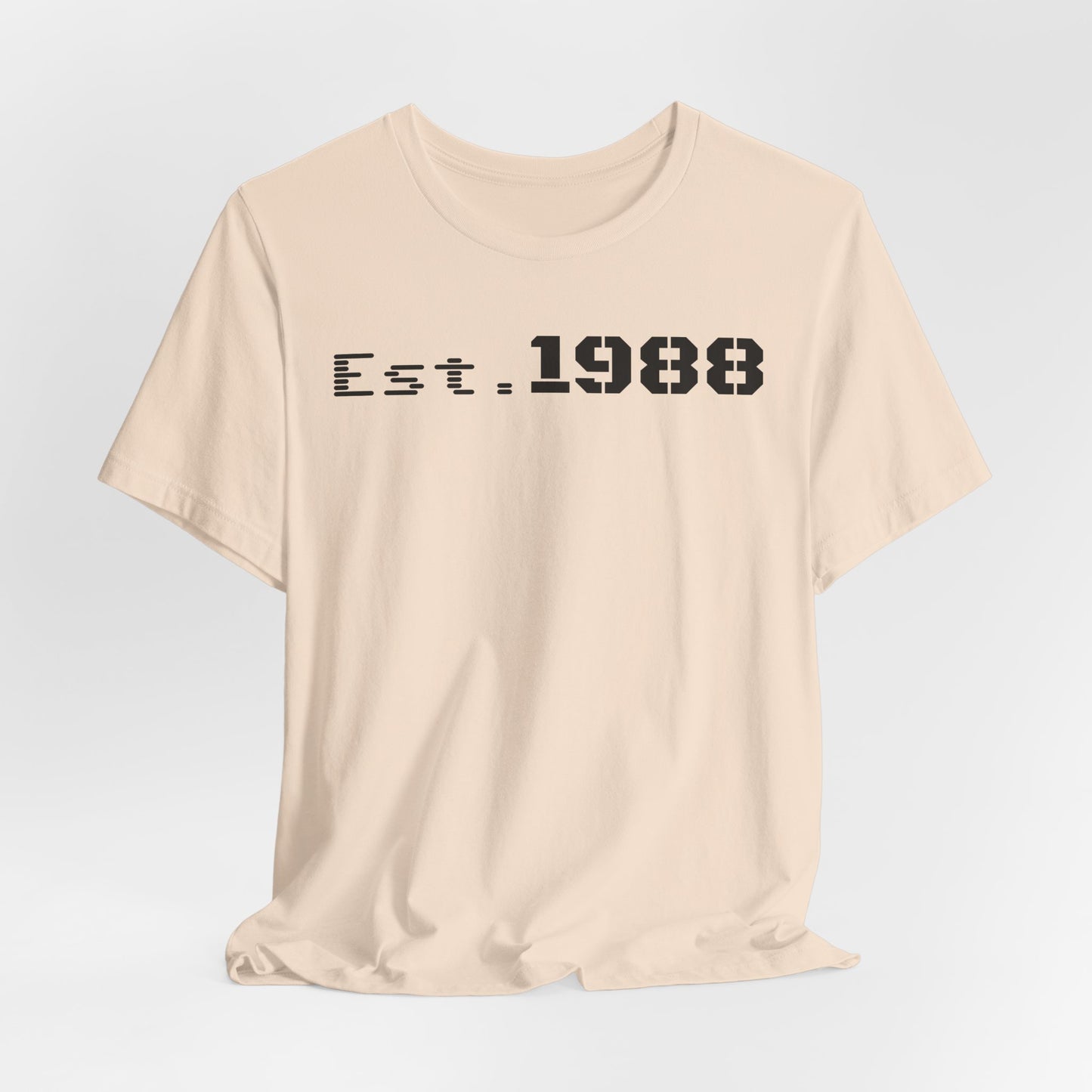 Est. 1988 Unisex Jersey Tee, Vintage Birthday Shirt, Casual Everyday Wear, Gift for Him or Her, Anniversary Celebration Tee