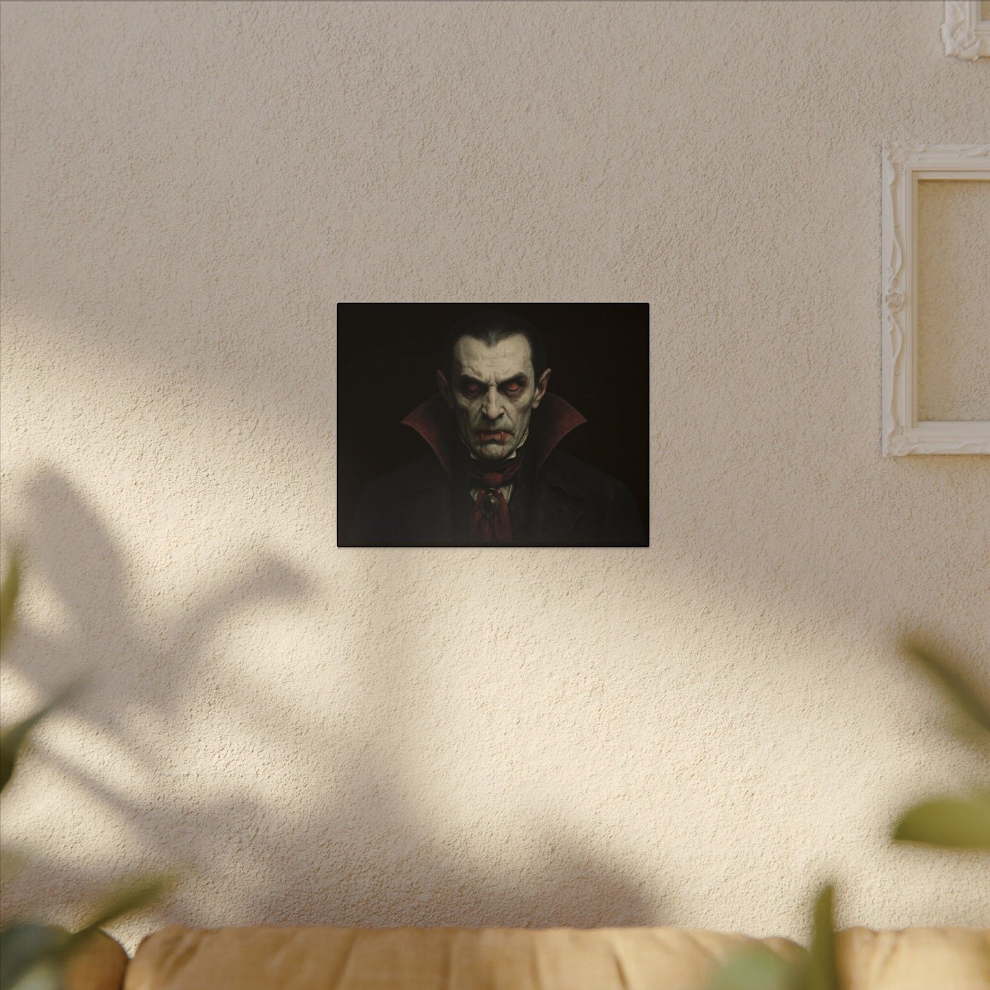 Vampire Portrait Canvas Wall Art – Gothic Dracula Print on Canvas
