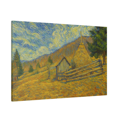 Vincent Van Gogh Inspired Canvas Print, Rustic Home Decor, Wall Art, Gift for Art Lovers, Country Landscape, Unique Art Piece - TRV