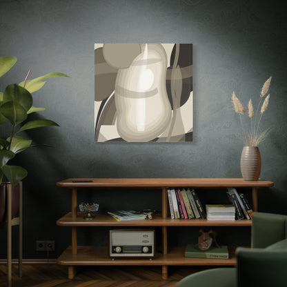 Abstract Neutral Pear Still Life Canvas