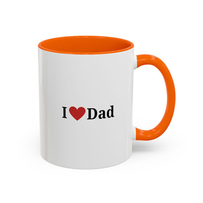I Love Dad Accent Coffee Mug - Perfect Gift for Father's Day & Birthdays - TRV