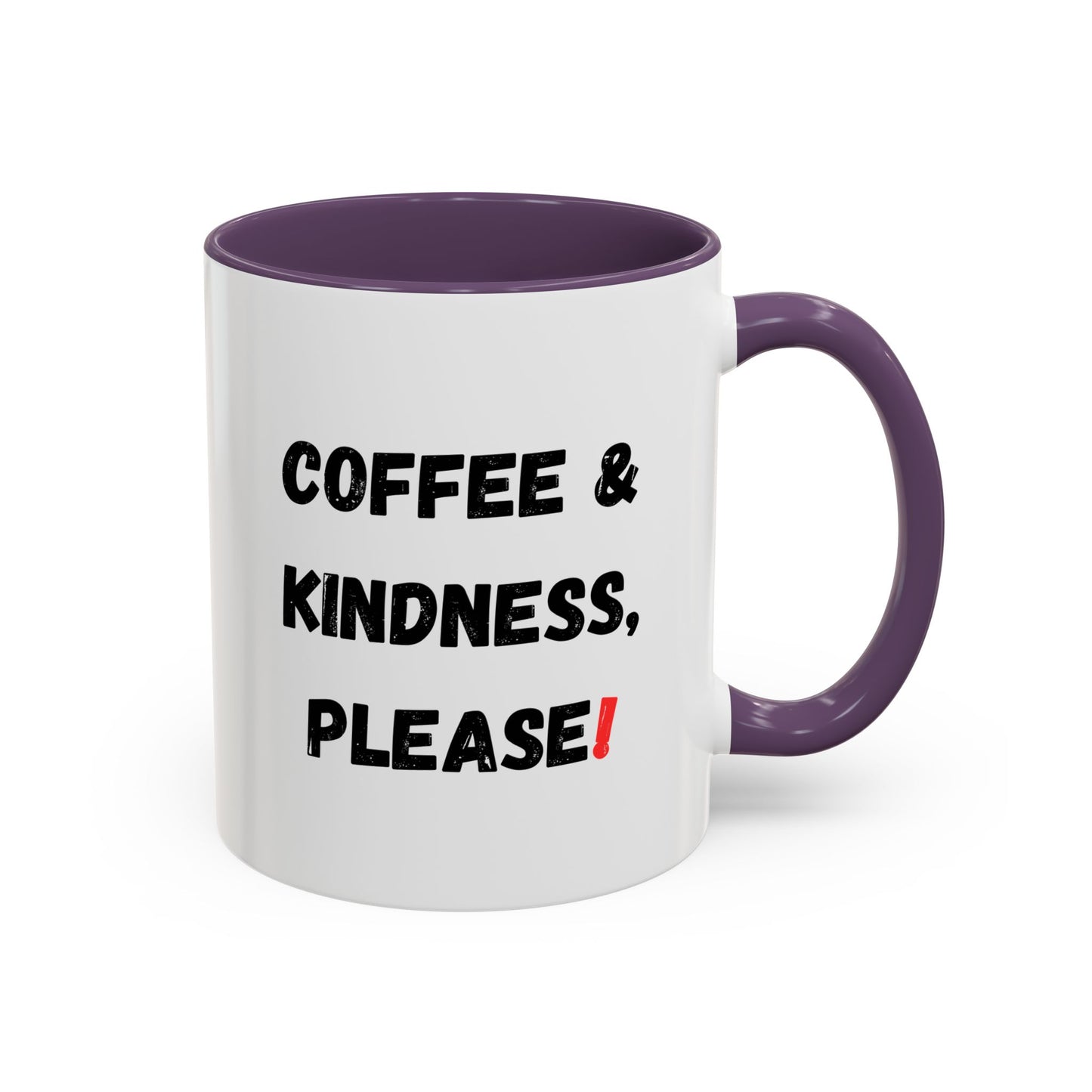 Coffee & Kindness Mug - Inspirational Coffee Cup, Gift for Friends, Office Decor, Encouragement, Morning Motivation
