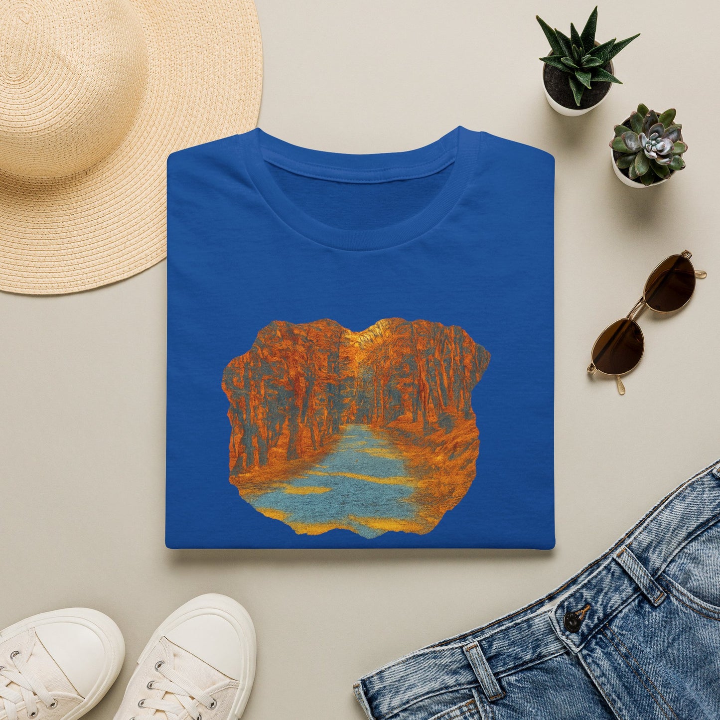 Autumn Pathway Unisex Softstyle T-Shirt, Cozy Fall Shirt, Nature Lover Tee, Scenic Route Top, Gift for Hikers, Casual Wear, Outdoor [...]