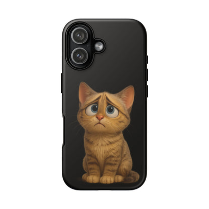 Cute Cat Phone Case, Adorable Kitty Cover, Pet Lover Gift, Unique Animal Design, Customizable Mobile Case - TRV
