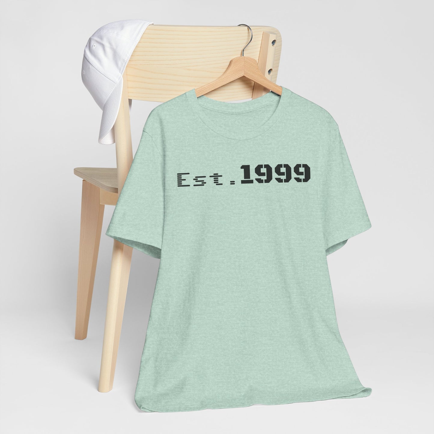 Established 1999 Unisex Tee | Vintage Birth Year Shirt, Casual Birthday Gift, Personalized Family Reunion Apparel, Retro Style [...] - TRV