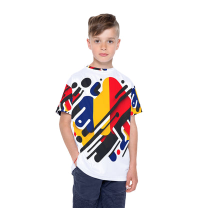 Vibrant Kids Sports Jersey - Fun Athletic Tee for Playtime, Game Day Apparel, Colorful Youth Shirt, Gift for Young Athletes, Casual [...] - TRV