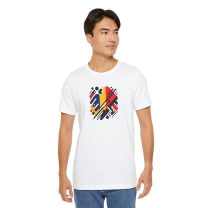 Artistic Heart Unisex Jersey Tee - Vibrant Graphic Tee, Casual Wear, Gift for Art Lovers, Birthday Surprise, Everyday Comfort - TRV