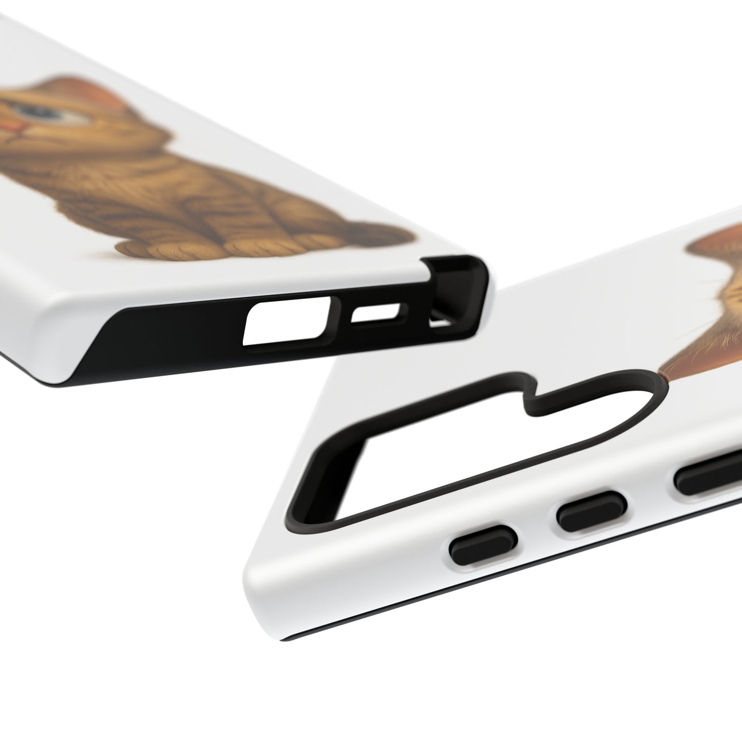 Cute Cat Phone Case, Funny Kitty Case, Animal Lover Gift, Cat Lover Accessory, Unique Cat Design Case, Pet Mom Gift - TRV
