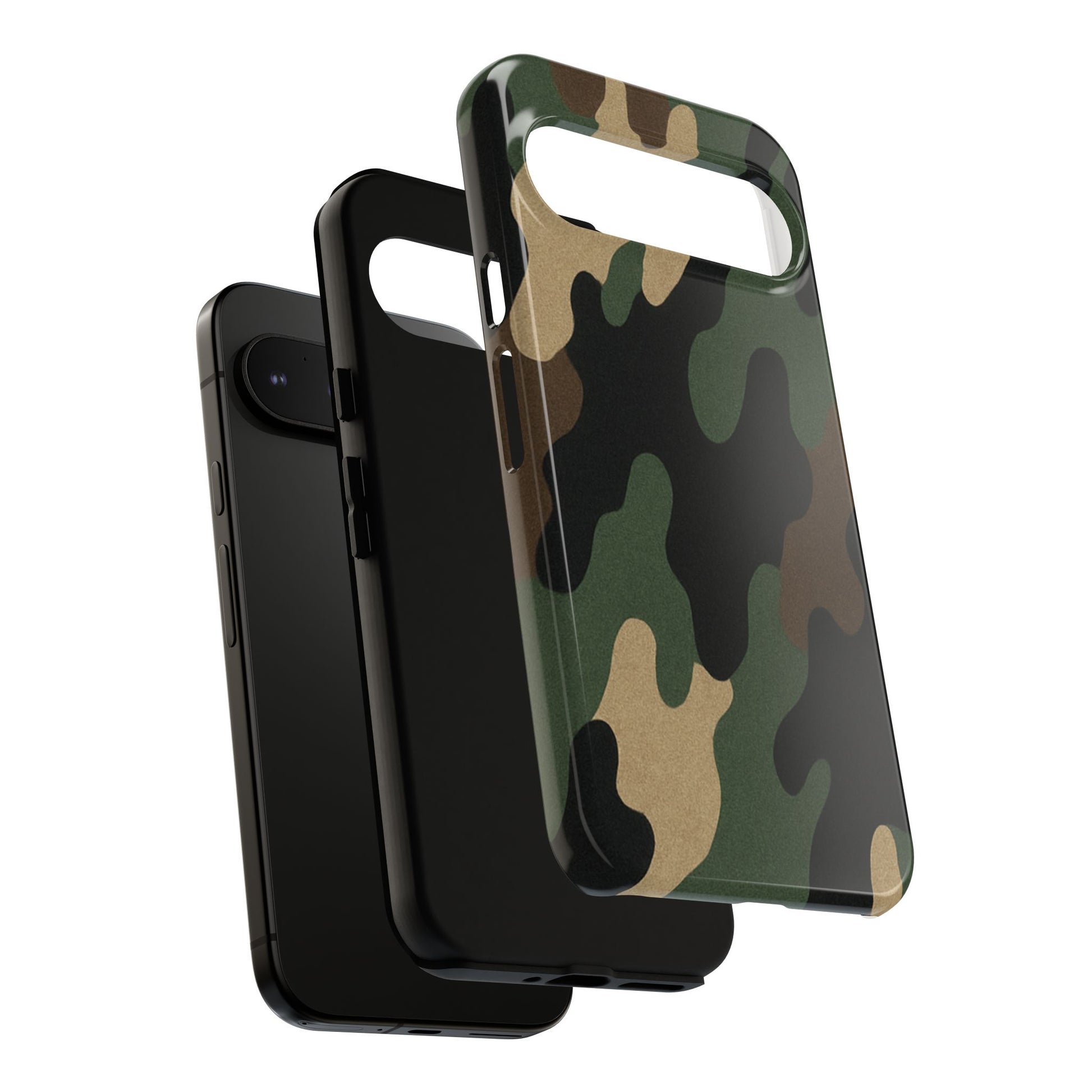 Camouflage Phone Case, Tough Phone Cover, Military Style Accessory, Protective Case for Men, Gifts for Soldiers - TRV