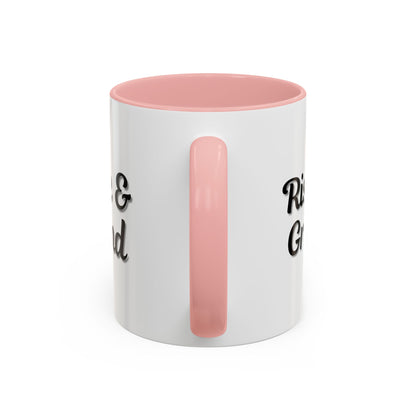 Rise & Grind Coffee Mug – Motivational Black Accent Mug for Daily Inspiration - TRV
