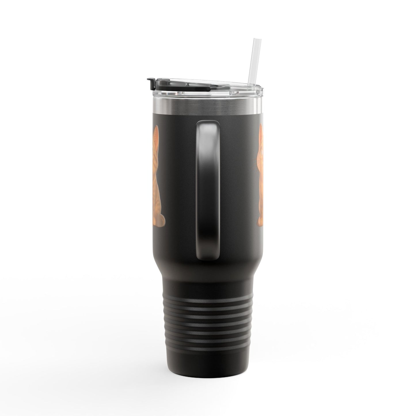 Cute Cat Insulated Travel Mug, 40oz | Perfect Pet Lover Gift | BPA-Free Drinkware, Cozy Coffee Companion, Cat-Themed Hydration