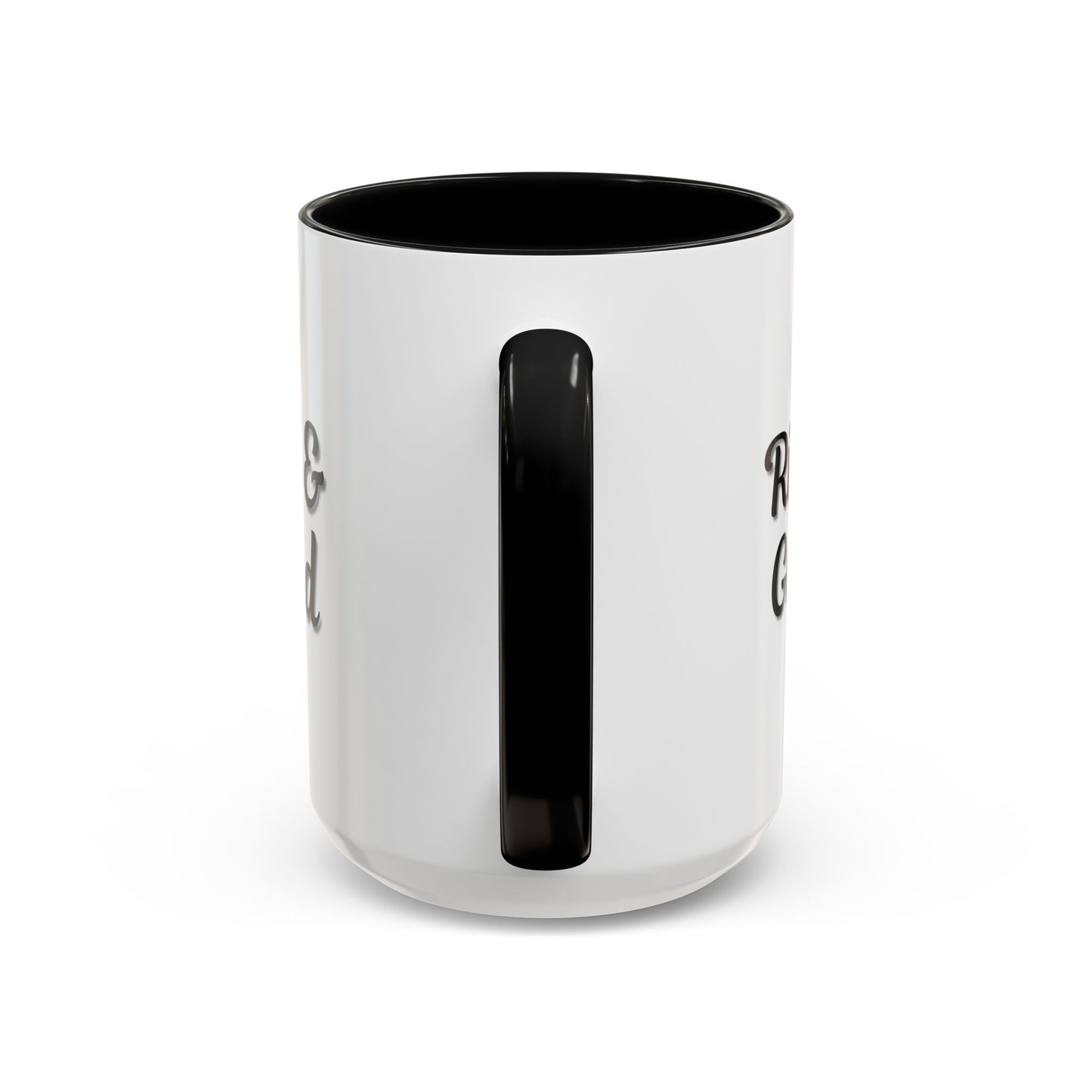 Rise & Grind Coffee Mug – Motivational Black Accent Mug for Daily Inspiration - TRV