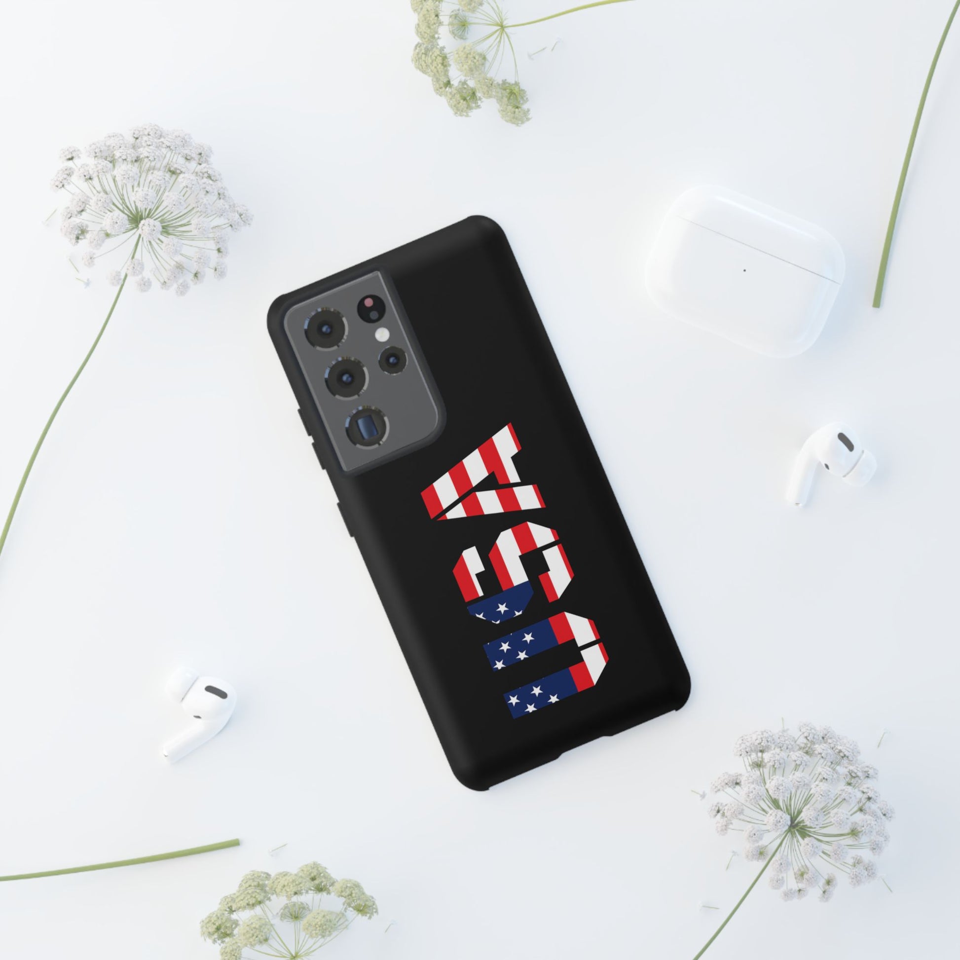 USA Flag Phone Case, Tough Phone Cover, Patriotic Gift, Independence Day Accessory, American Pride Mobile Case - TRV