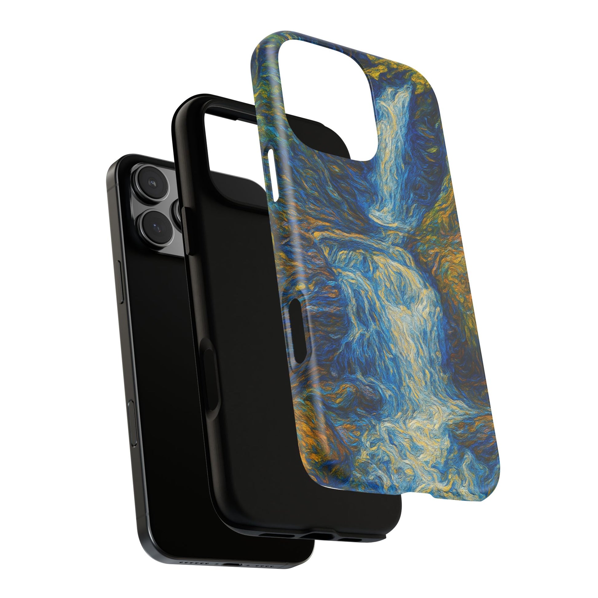 Artistic Phone Case - Waterfall Design, Unique Gift, Phone Accessory, Nature Lover, Original Artwork - TRV