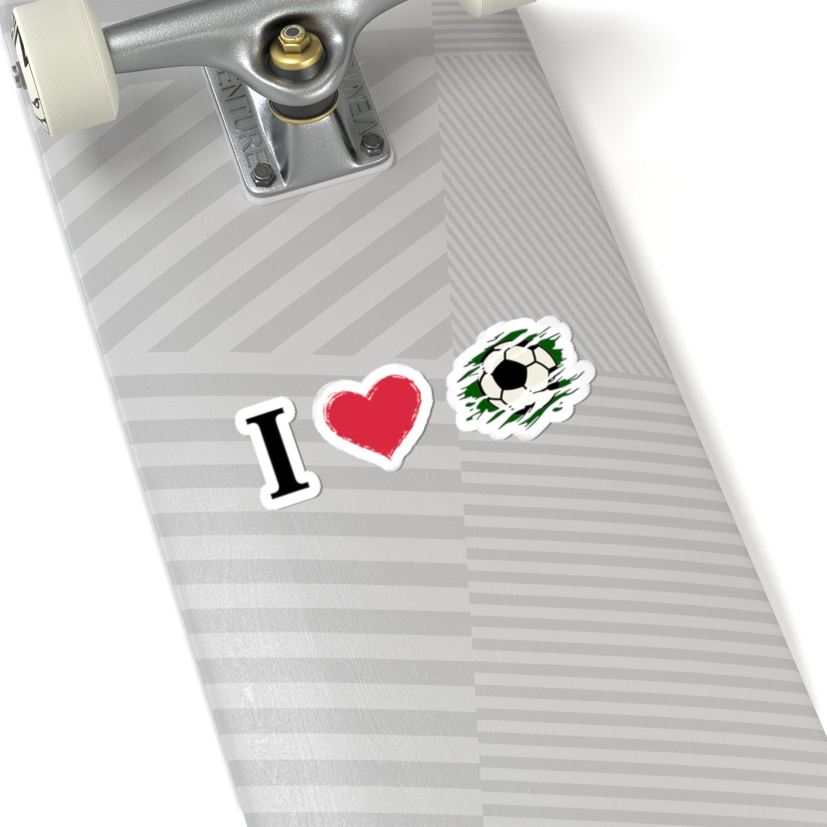 I  Soccer Kiss-Cut Stickers — Football Fan Decals for Laptops, Water Bottles & Gear