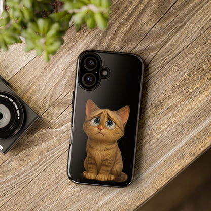 Cute Cat Phone Case, Adorable Kitty Cover, Pet Lover Gift, Unique Animal Design, Customizable Mobile Case - TRV