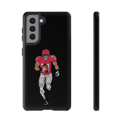 Football Player Tough Phone Case – Protective Black Sports iPhone Case