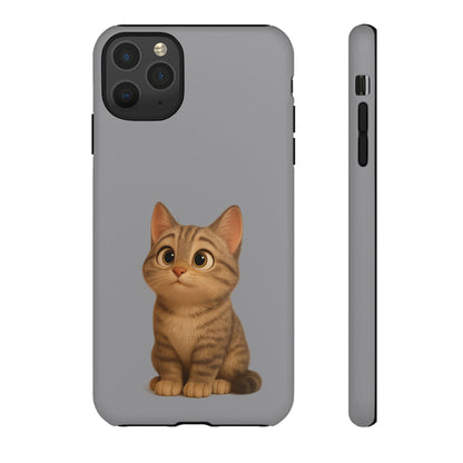 Cute Cat Phone Case, Kawaii Pet Accessory, Gift for Cat Lovers, Animal Phone Cover for Kids, Unique Kitty Design, Birthdays, Holidays - TRV