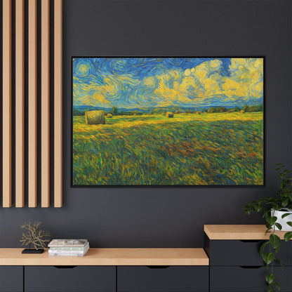 Landscape Matte Canvas, Framed (Multi-color) - TRV