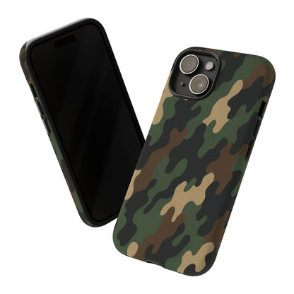 Camouflage Phone Case, Tough Cases, Military Style, Unique Phone Accessories, Gift for Him, Durable Phone Cover - TRV