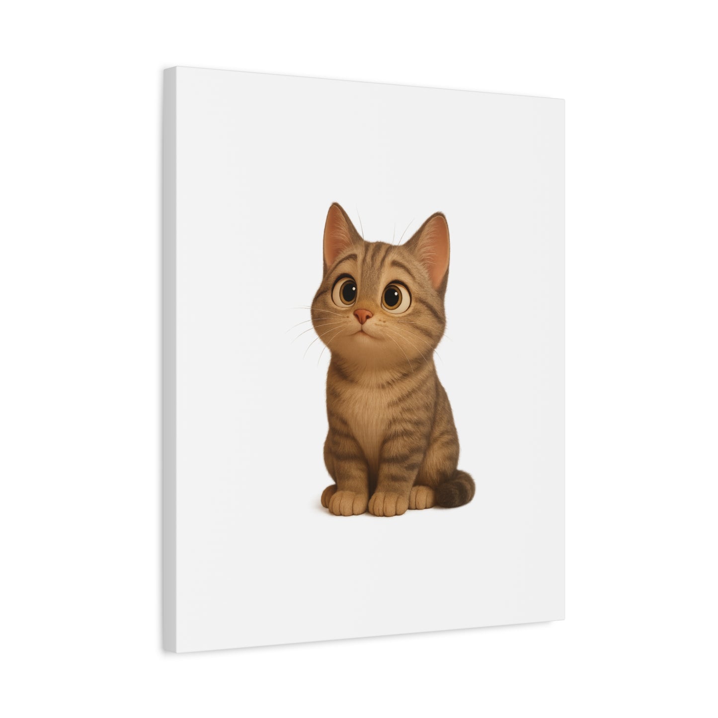 Adorable Cat Canvas Art, Cute Cat Wall Decor, Pet Lover Gift, Nursery Wall Art, Animal Print, Modern Home Decor - TRV