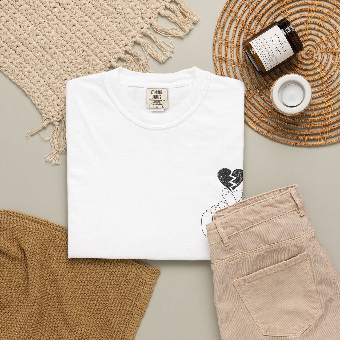 Heartbreak Unisex Garment-Dyed T-Shirt - Trendy Casual Tee for Self-Expression