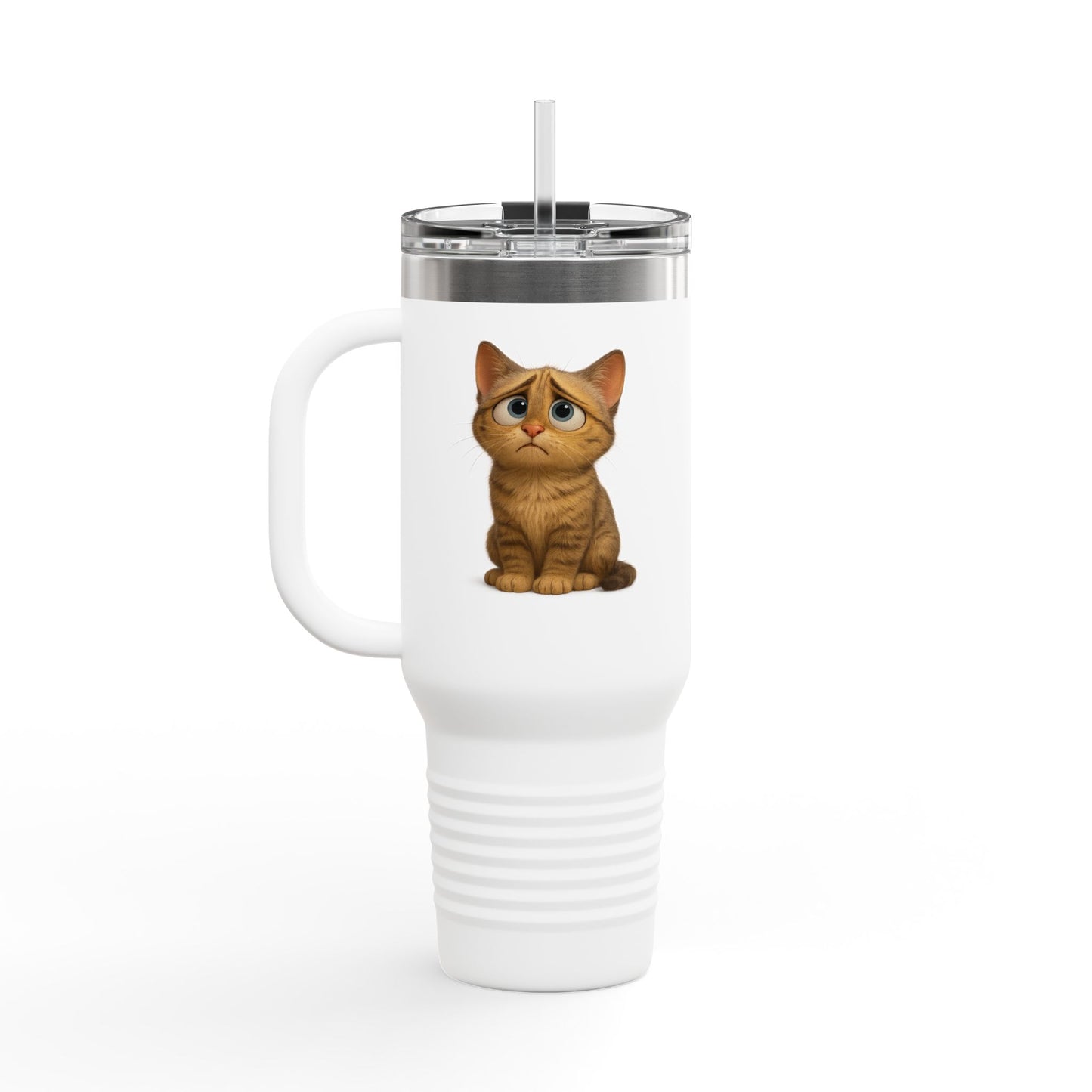 Cute Cat Insulated Travel Mug, 40oz - Perfect for Animal Lovers, Unique Gift for Cat Owners, Coffee on-the-go, Birthday Present, Cute [...]