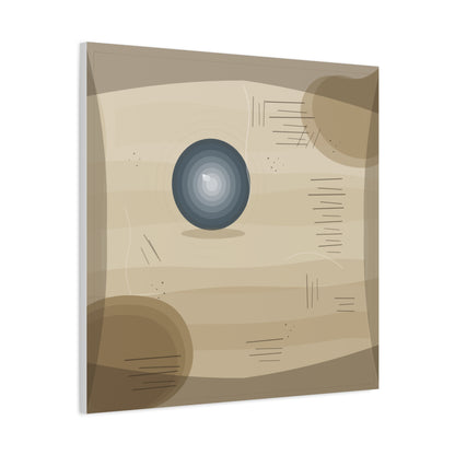 Abstract Warm Desert Field Matte Canvas