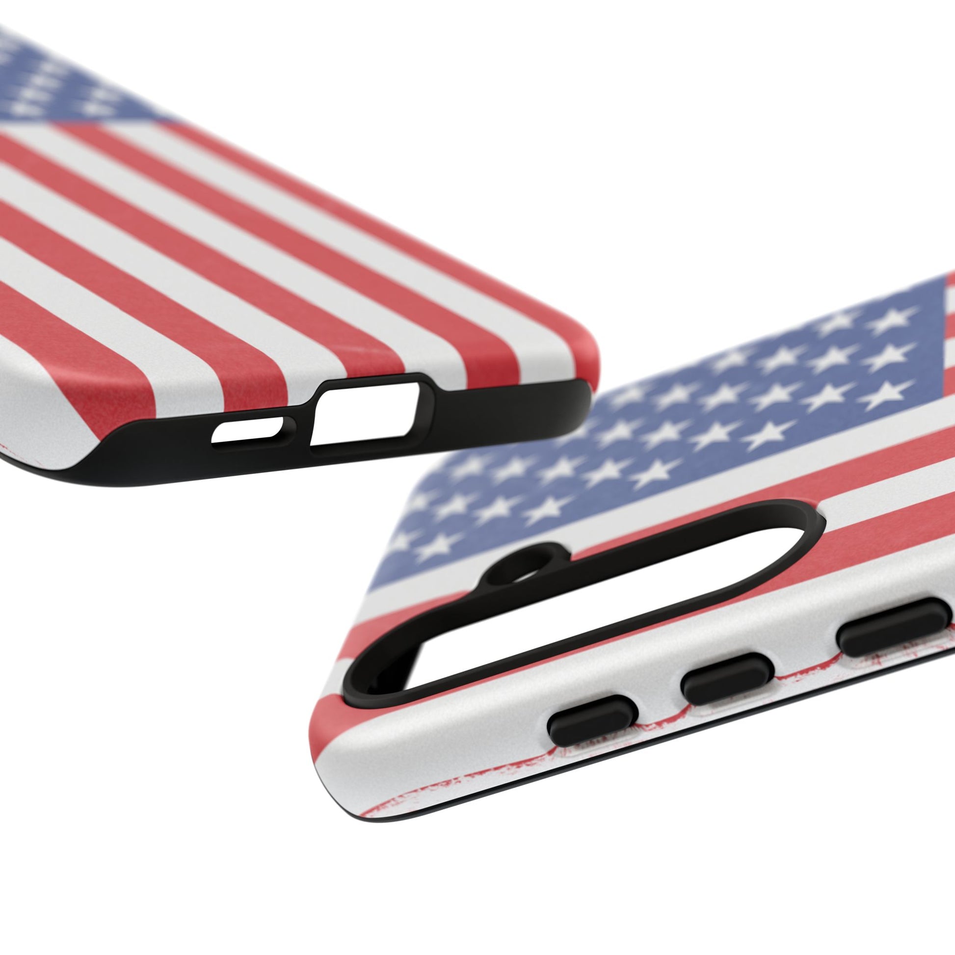 Patriotic Phone Case - Tough Cases for Veterans, USA Lovers, Independence Day, Memorial Day, Flag Design - TRV