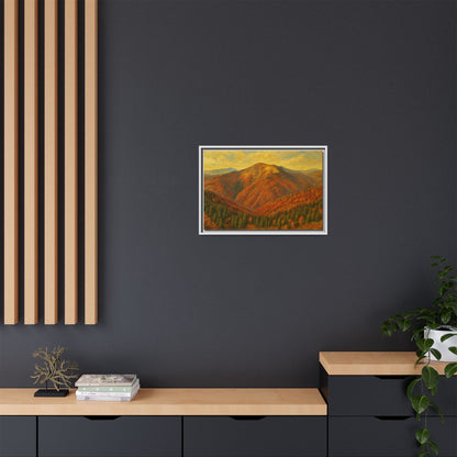 Autumn Landscape Wall Art, Cozy Home Decor, Nature Print, Framed Canvas, Fall Decorations, Gift Idea for Art Lovers - TRV