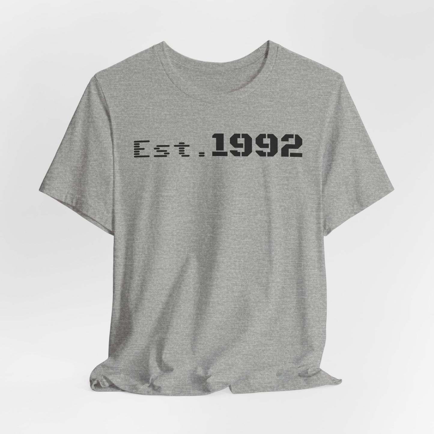 Est. 1992 Unisex Jersey Tee - Retro Birthday Gift, Casual Wear, Cool Vintage T-Shirt, Gift for Him, Gift for Her - TRV