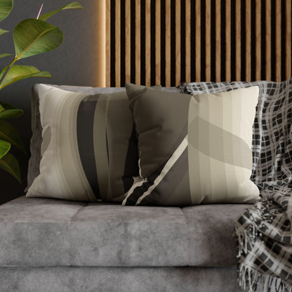 Abstract Neutral Leaf Artwork Pillowcase | Square Pillowcase