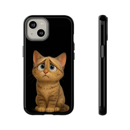 Cute Cat Phone Case, Adorable Kitty Cover, Pet Lover Gift, Unique Animal Design, Customizable Mobile Case - TRV