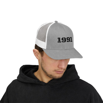 Vintage 1991 Snapback Trucker Cap, Retro Hat, Birthday Gift, Fashion Accessory, Casual Wear, Unisex Cap - TRV
