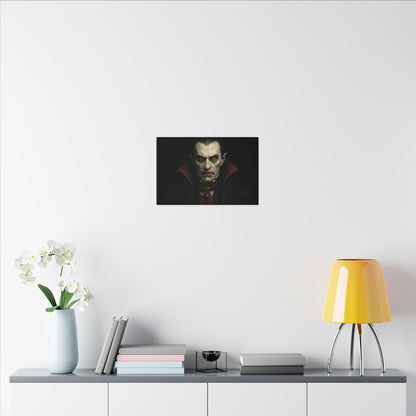 Vampire Portrait Canvas Wall Art – Gothic Dracula Print on Canvas