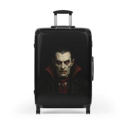 Spooky Vampire Luggage, Halloween Travel Bag, Dracula Suitcase, Gothic Carry-On, Horror Trip Gear - TRV