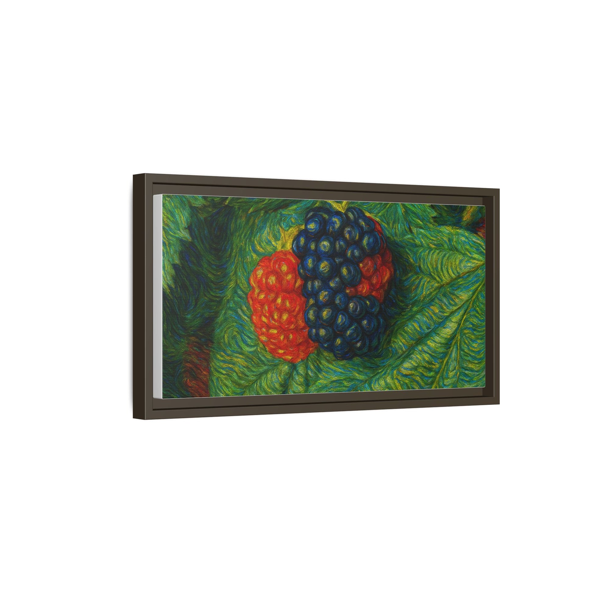 Van Gogh Style Blackberry Canvas Art, Framed Wall Decor, Botanical Print, Summer Home Decor, Gift for Garden Lovers - TRV