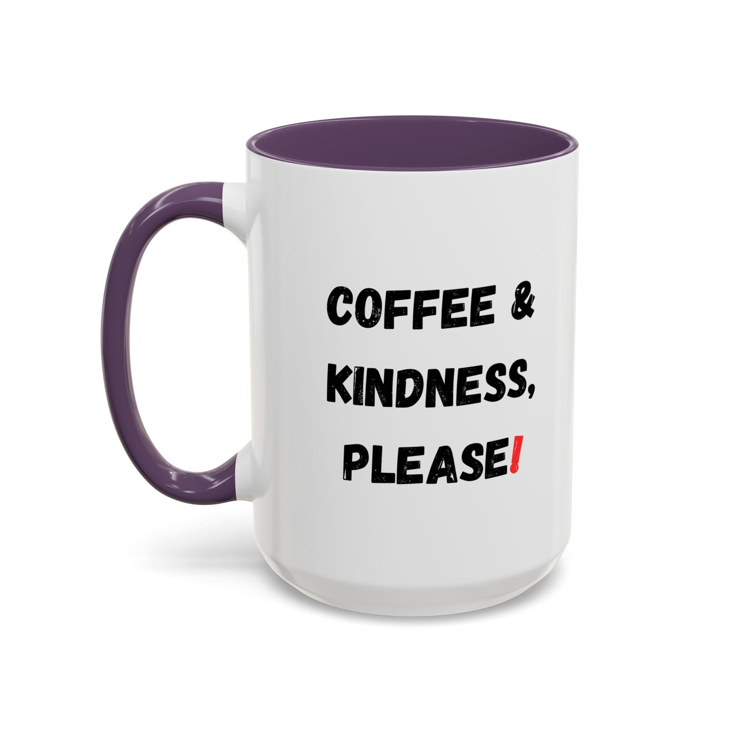 Coffee & Kindness Mug - Inspirational Coffee Cup, Gift for Friends, Office Decor, Encouragement, Morning Motivation