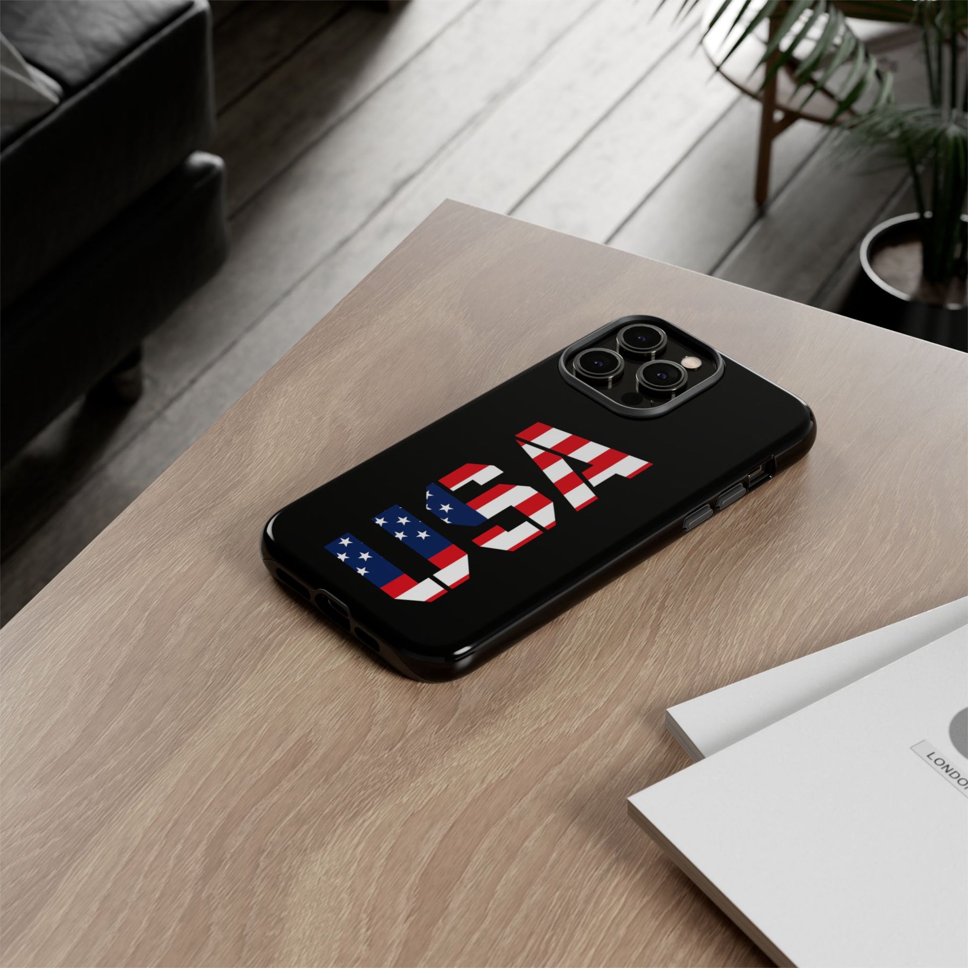 USA Flag Phone Case, Tough Phone Cover, Patriotic Gift, Independence Day Accessory, American Pride Mobile Case - TRV