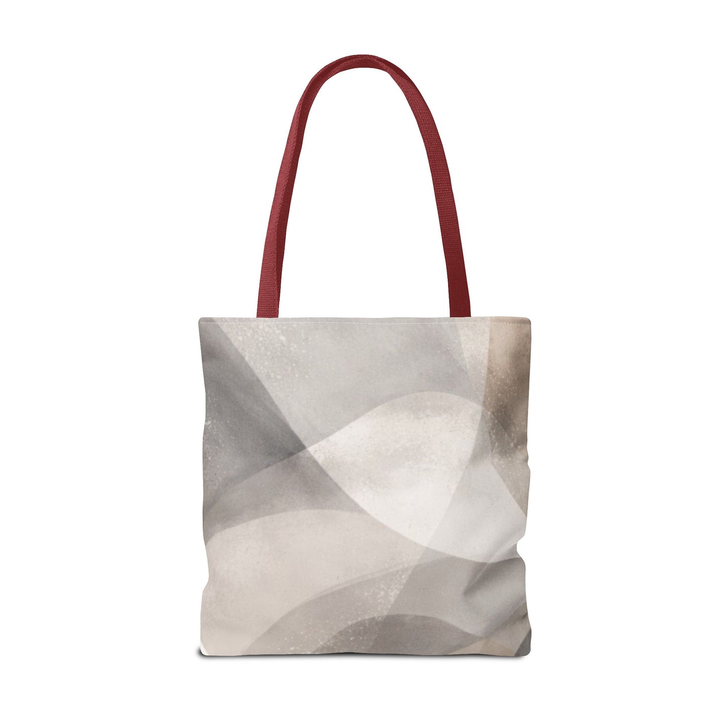 Neutral Abstract Watercolor Waves Tote Bag | All-Over Print