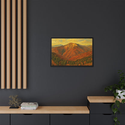 Autumn Landscape Wall Art, Cozy Home Decor, Nature Print, Framed Canvas, Fall Decorations, Gift Idea for Art Lovers - TRV