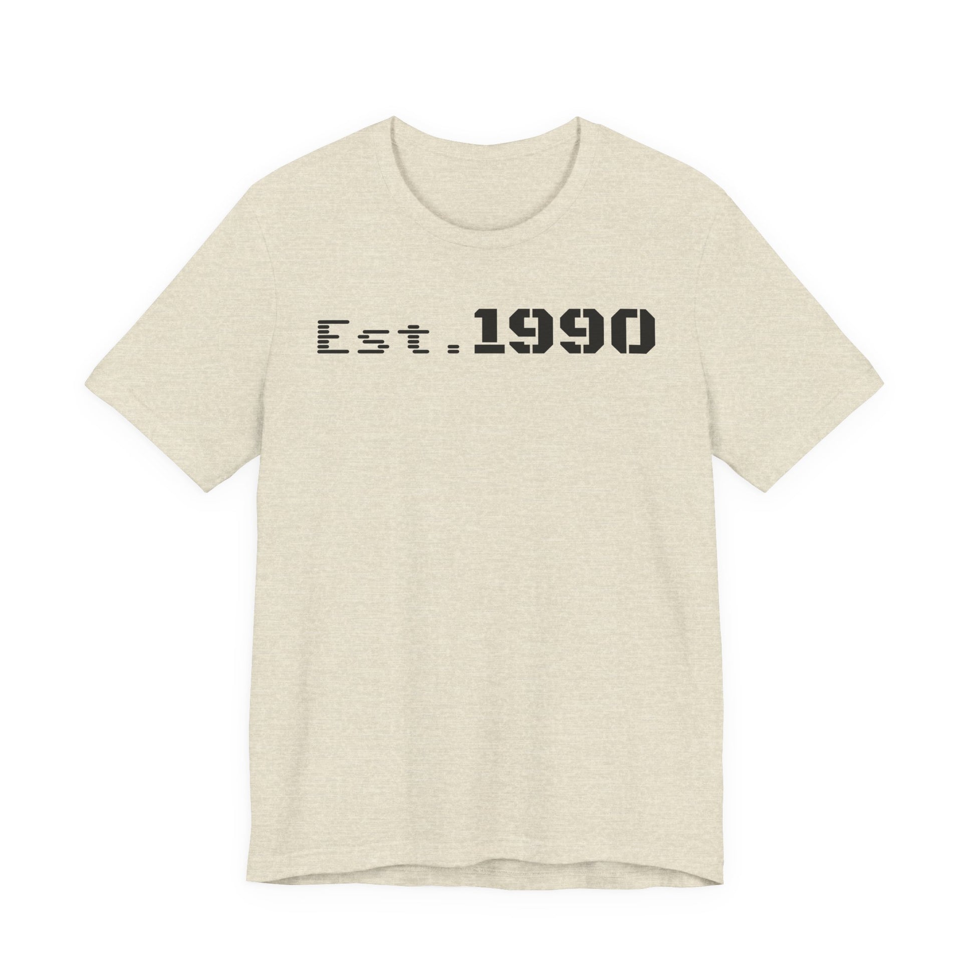 Unisex Est. 1990 Nostalgic Jersey Tee - Perfect Gift, Vintage Style, Retro Fashion, Birthday Celebration, Casual Wear - TRV