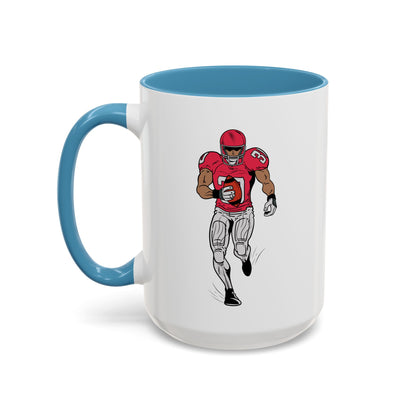 Football Player Coffee Mug, Sports Fan Gift, Motivational Coffee Cup, Game Day Mug, Unique Sports Merchandise