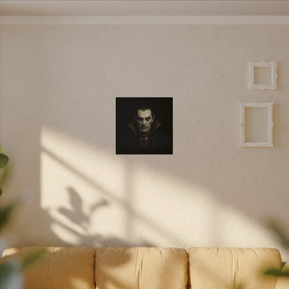 Vampire Portrait Canvas Wall Art – Gothic Dracula Print on Canvas