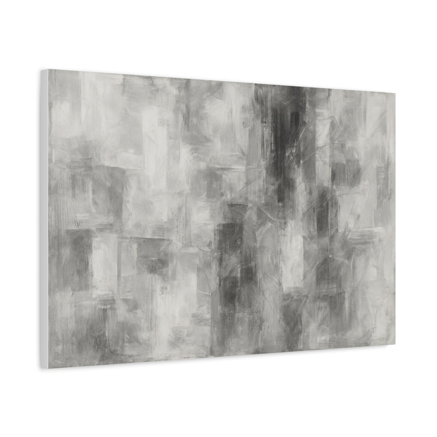 Abstract Grey Canvas Wall Art, Modern Home Decor, Minimalist Artwork, Living Room Accent, Contemporary Art Piece - TRV