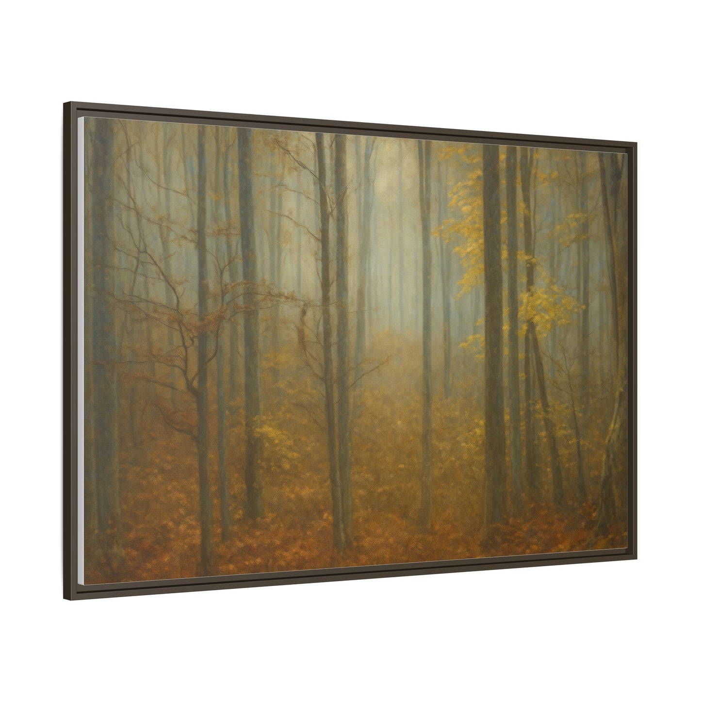 Framed Matte Canvas Art | Serenity in the Forest | Nature Wall Decor, Home Gallery, Cozy Living Room, Gift for Nature Lovers - TRV