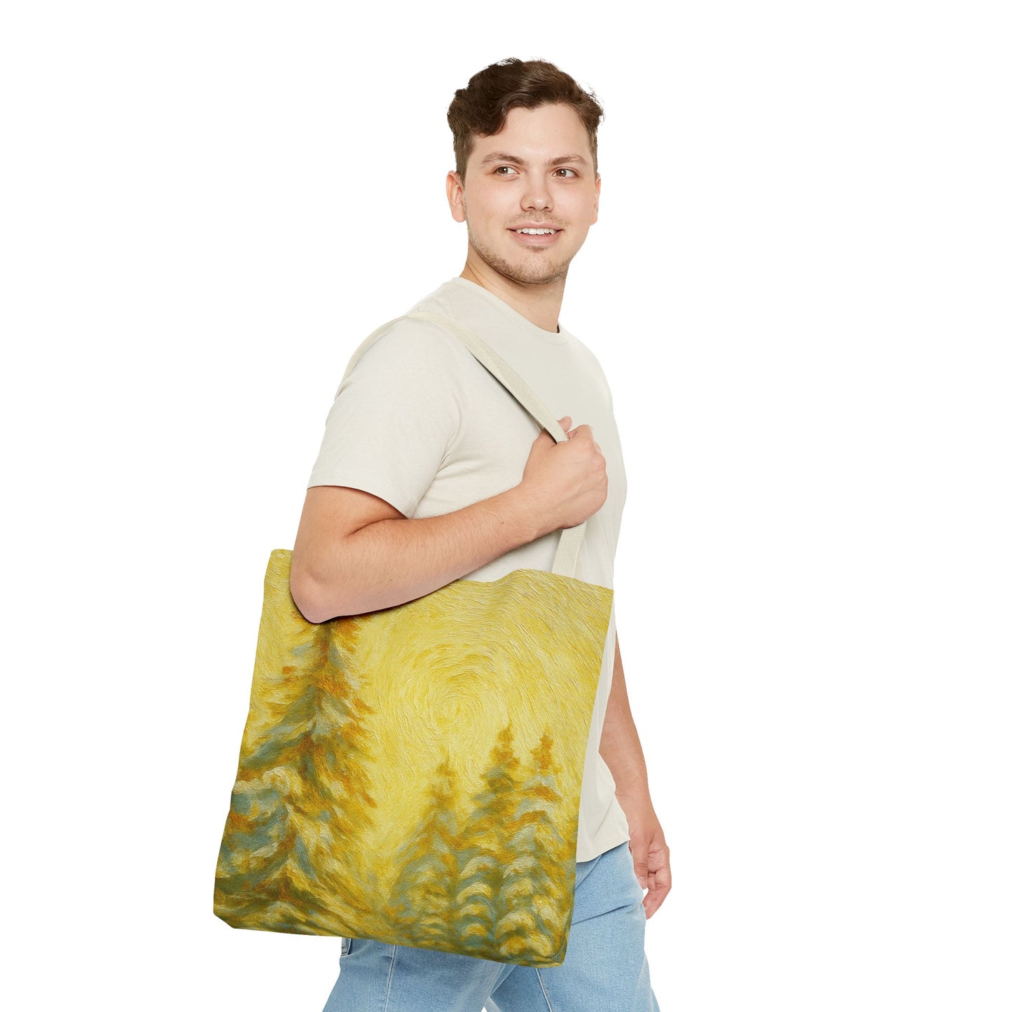 Artistic Abstract Tote Bag, Eco-Friendly Carryall, Beach Bag, Gift for Art Lovers, Stylish Shopper Bag, Versatile Everyday Use - TRV