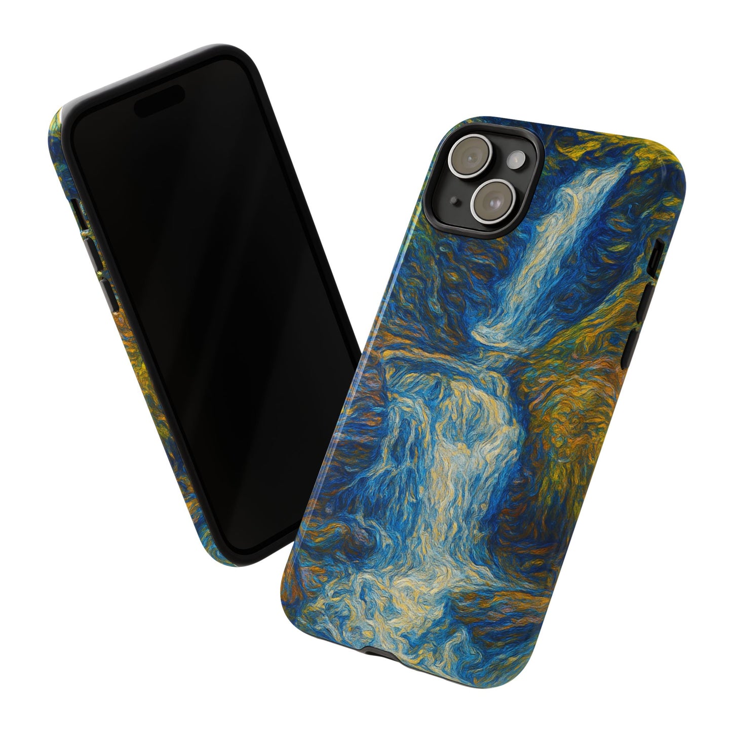 Artistic Phone Case - Waterfall Design, Unique Gift, Phone Accessory, Nature Lover, Original Artwork - TRV